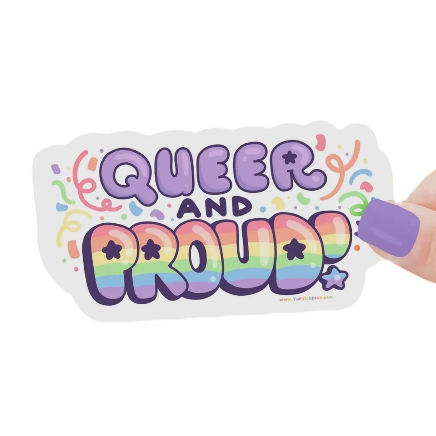 Queen and Proud vinyl sticker