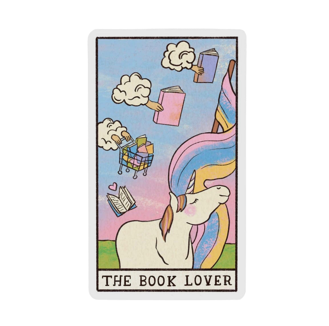 The Book Lover Vinyl Sticker
