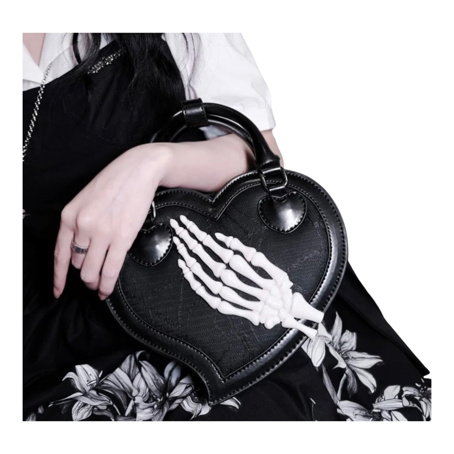 Skeleton Hand Crossbody Bag