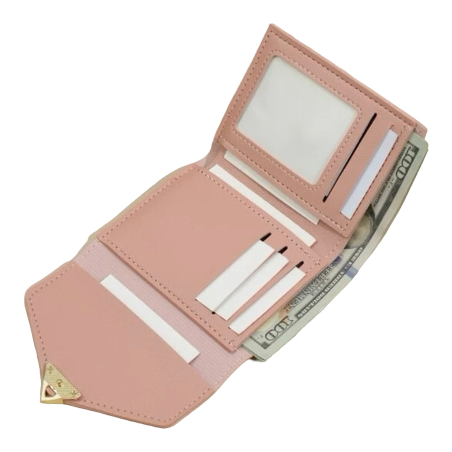 Dusty Pink Trifold or Checkbook Wallet