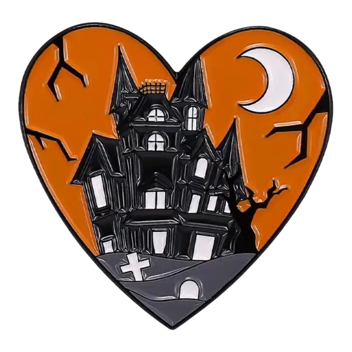 Haunted House Enamel Pin