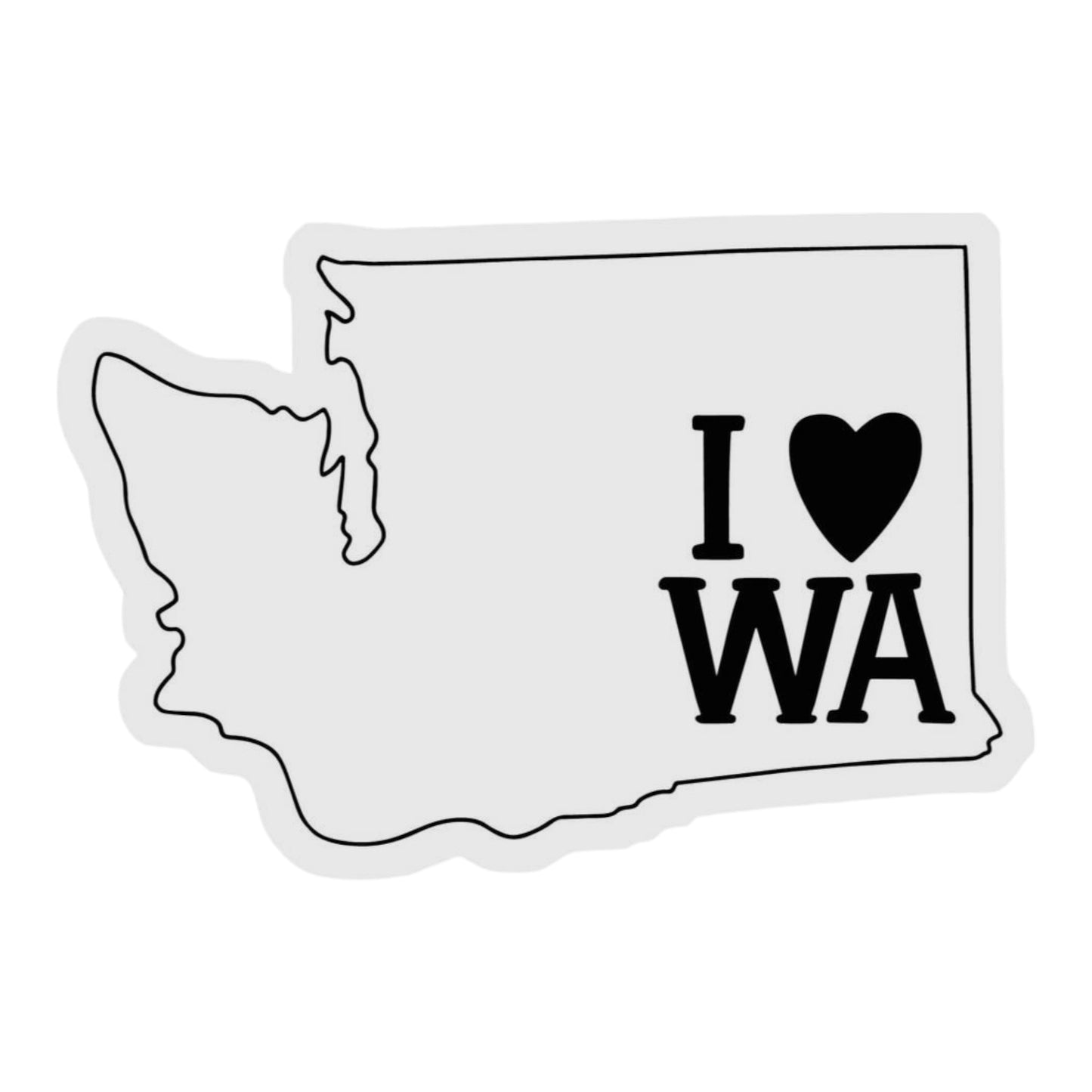 I đź–¤ WA Vinyl Sticker