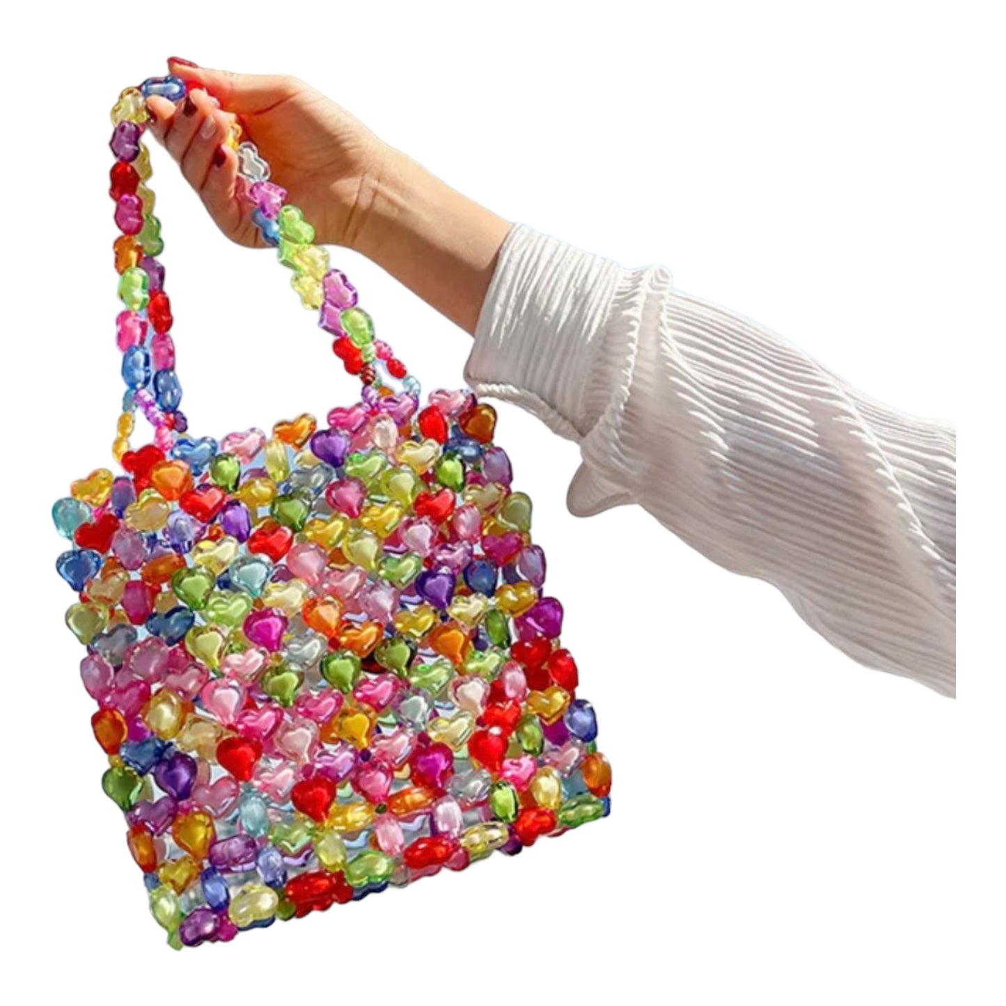 Beaded Heart Bag