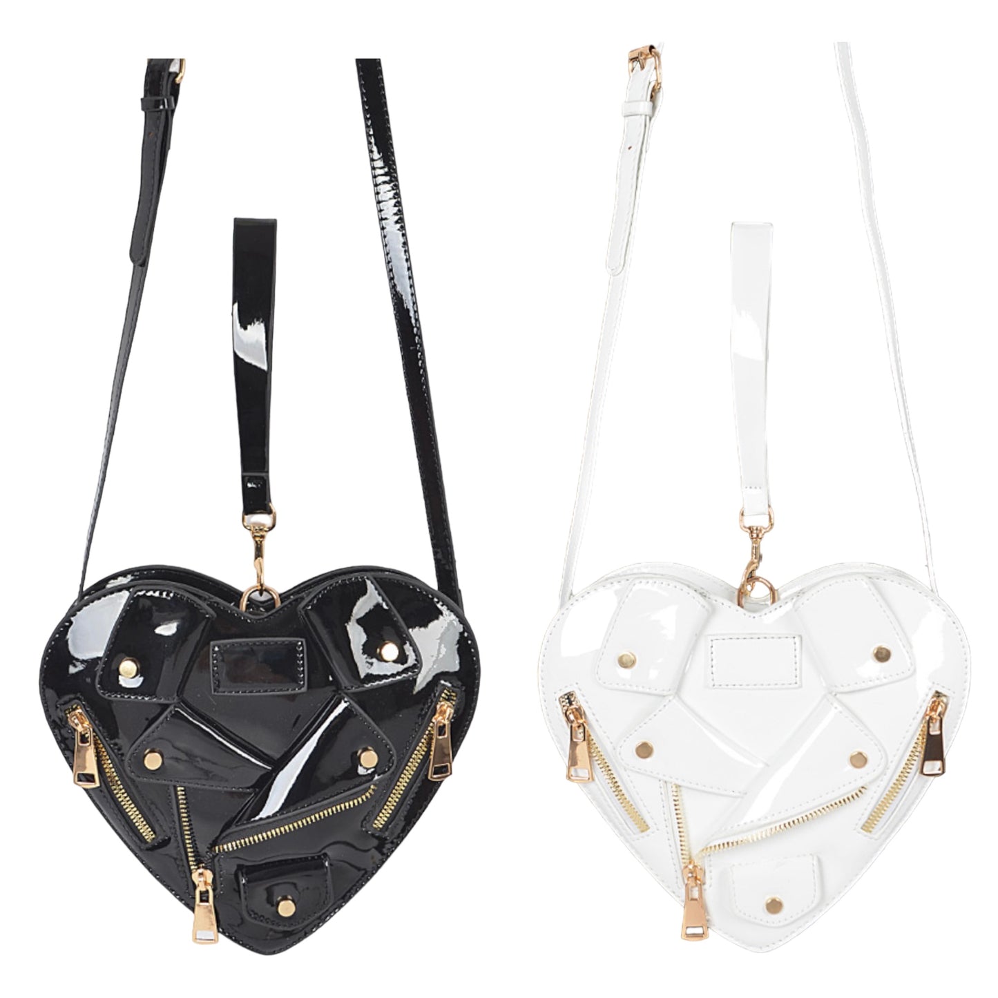 Heart Shape Jacket Crossbody Bag
