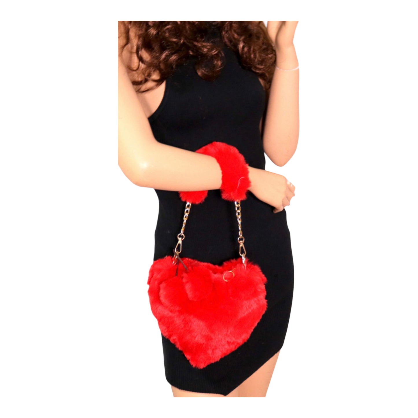 Fur Heart Purse