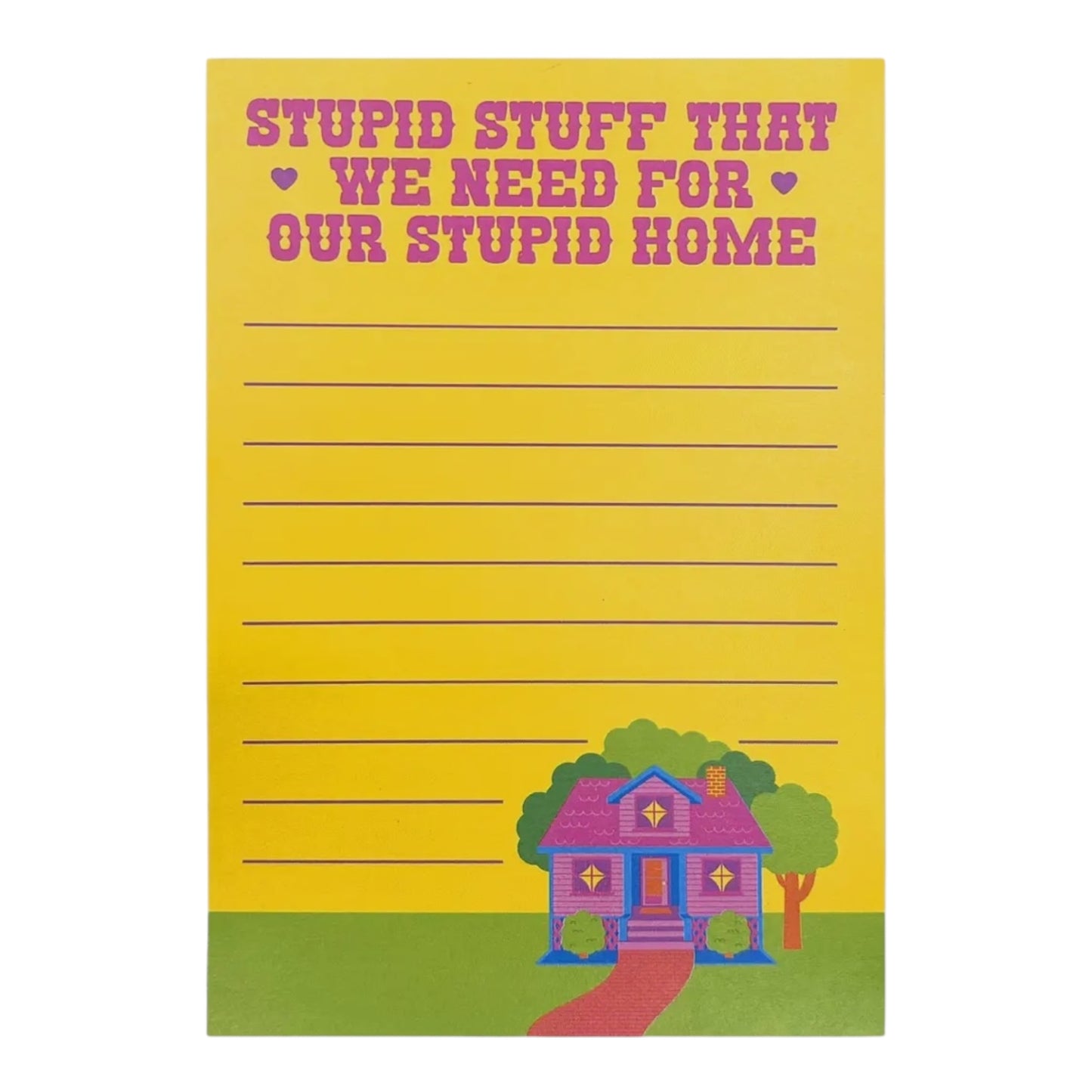 Stupid Stuff That We Need for Our Stupid home magnetic shopping list