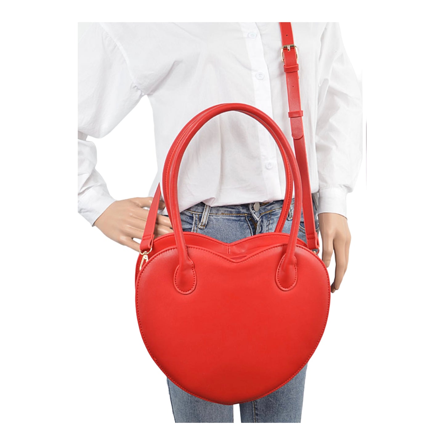 Large Crossbody Heart Bag