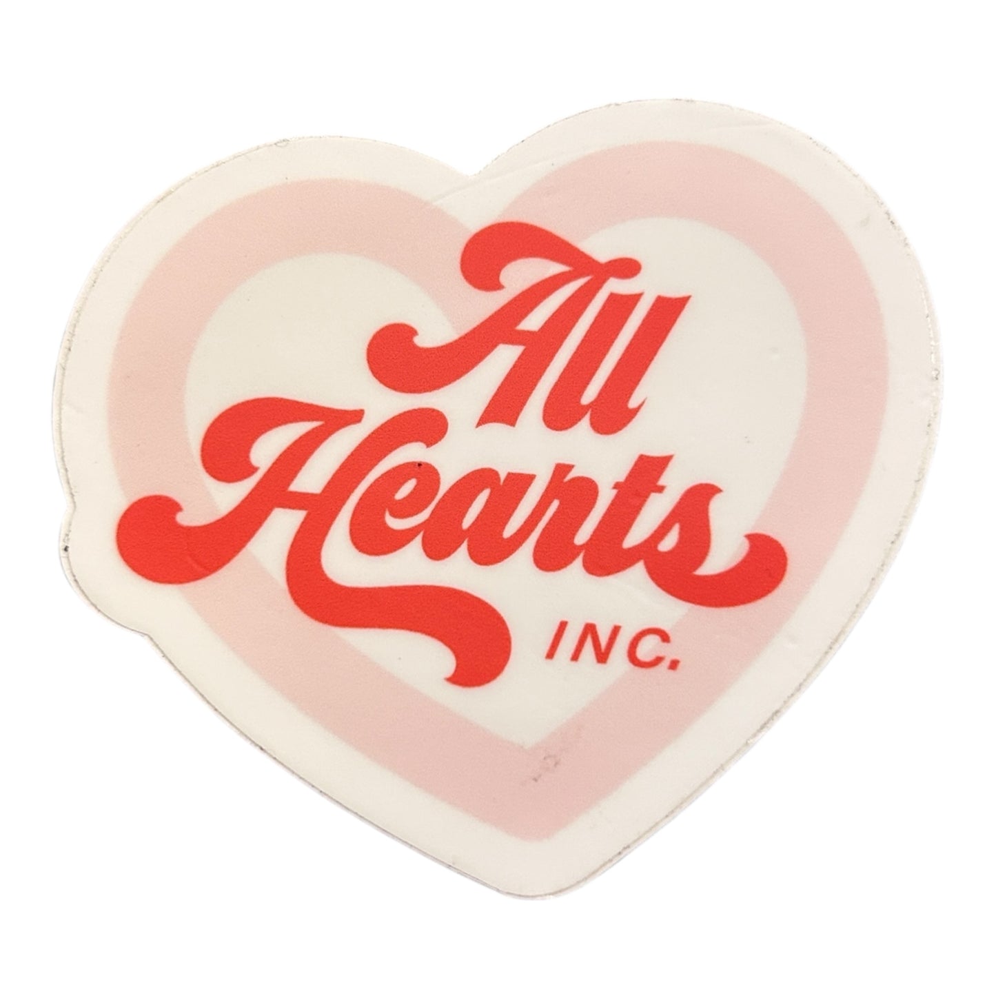 All Hearts inc logo vinyl sticker