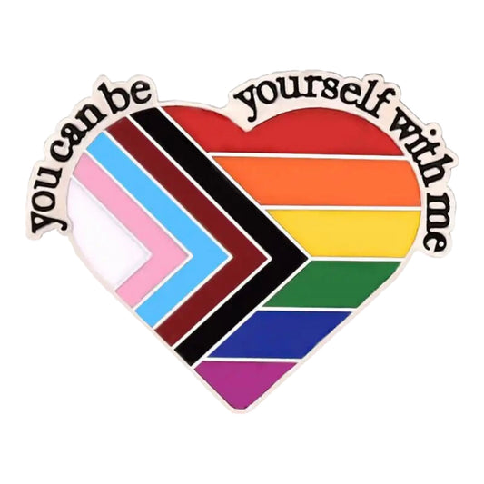 You Can Be Yourself With Me Enamel Pin