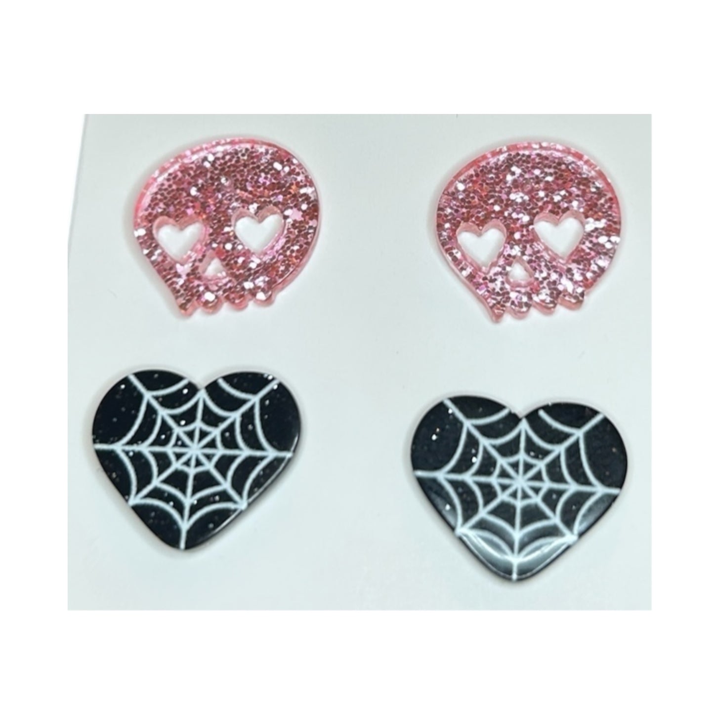 2 pairs Halloween Stud Earrings