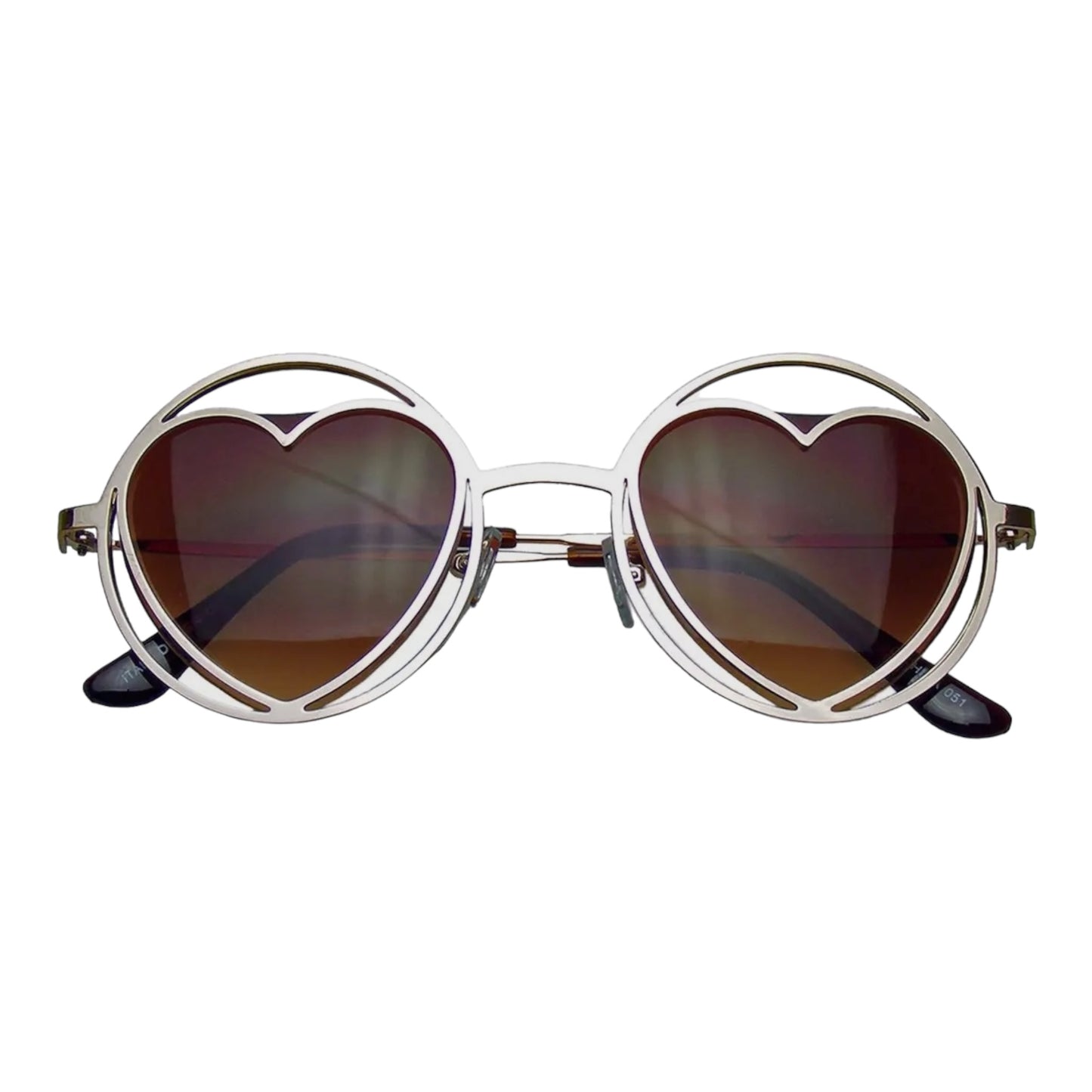 Wire frame heart Sunglasses
