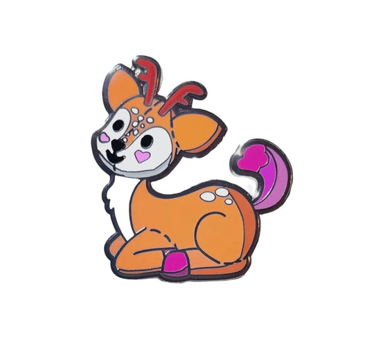Lesbian Doe Plush Enamel Pin