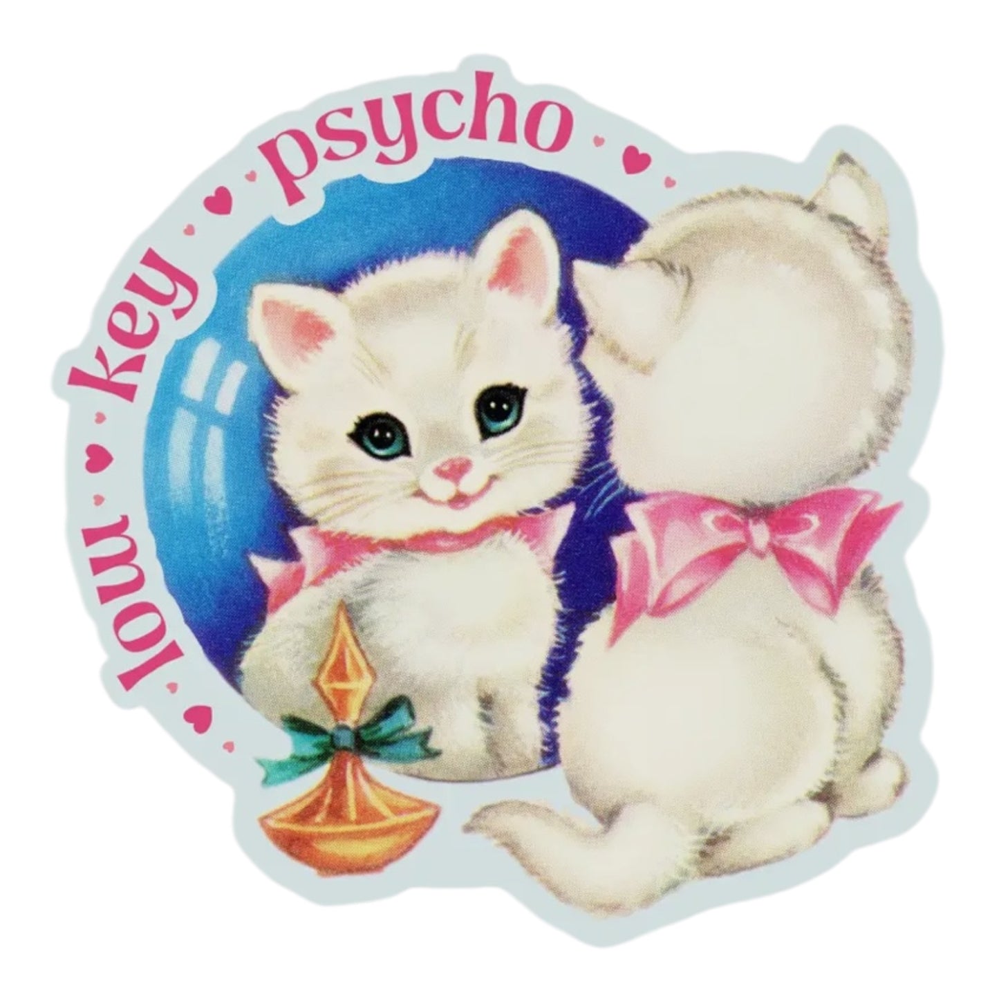 Low Key Psycho Vinyl Sticker