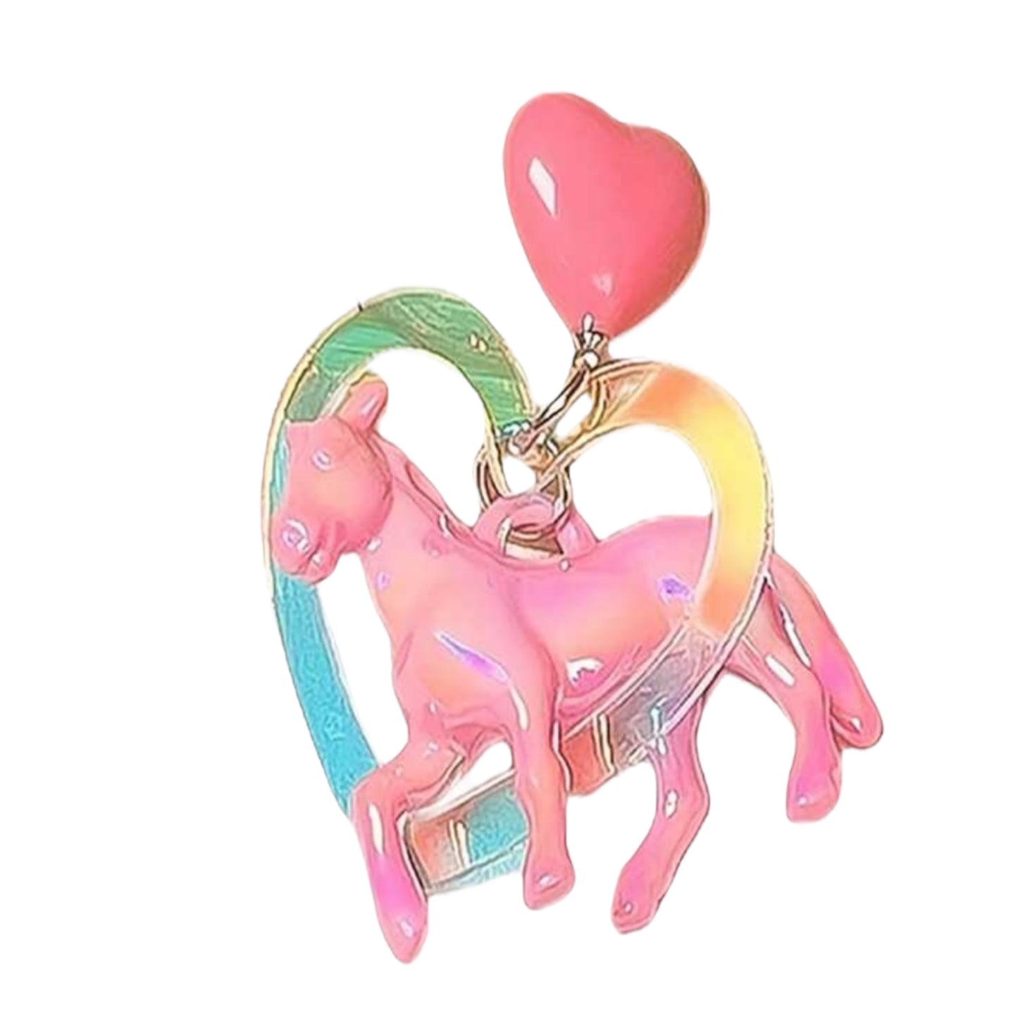 Pink pony Earrings