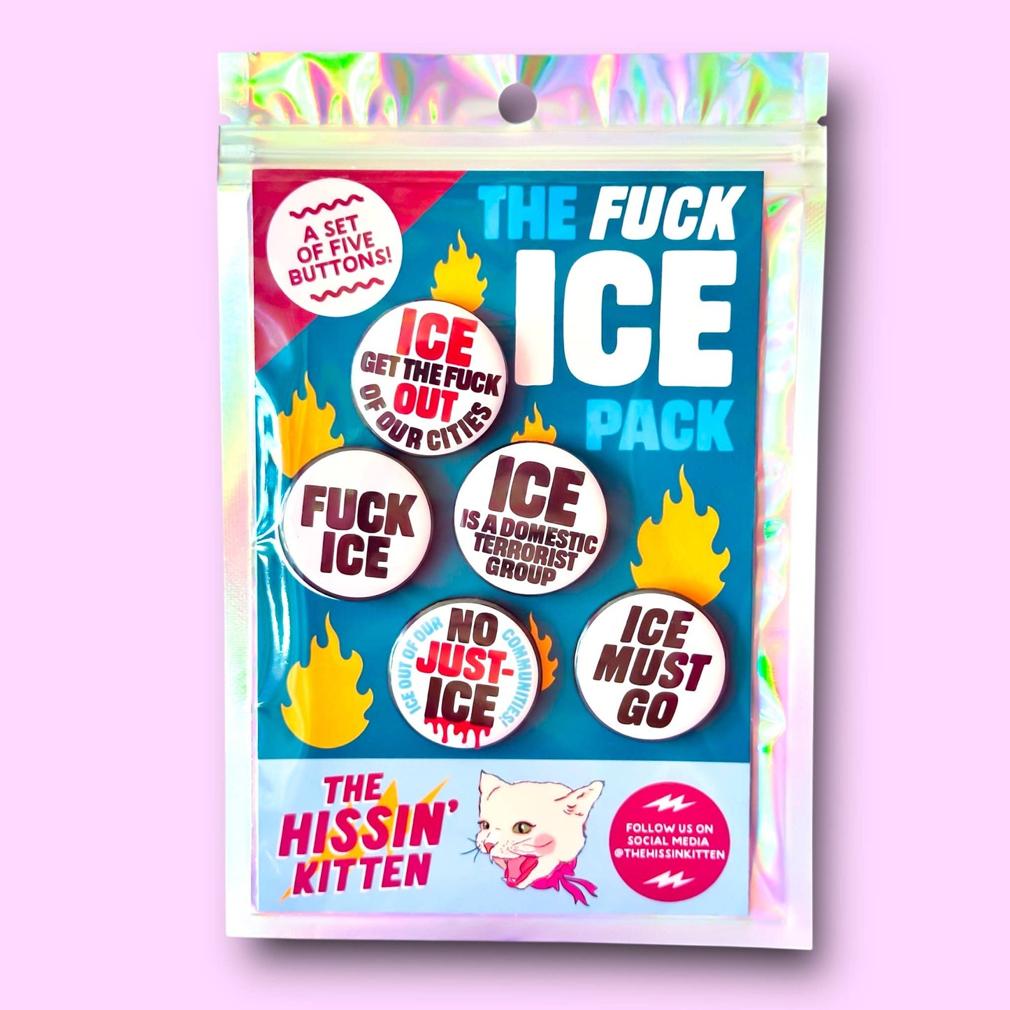 The FUCK ICE Pack (Buttons or Magnets!)