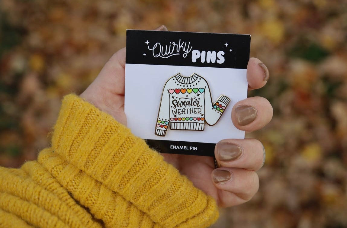 Sweater Weather Enamel Pin