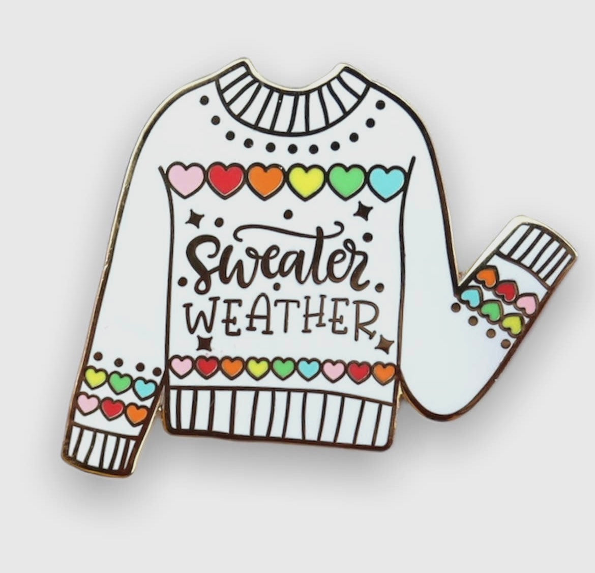 Sweater Weather Enamel Pin