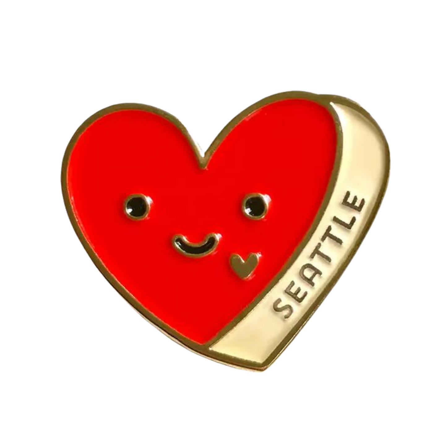 Seattle Heart Enamel Pin
