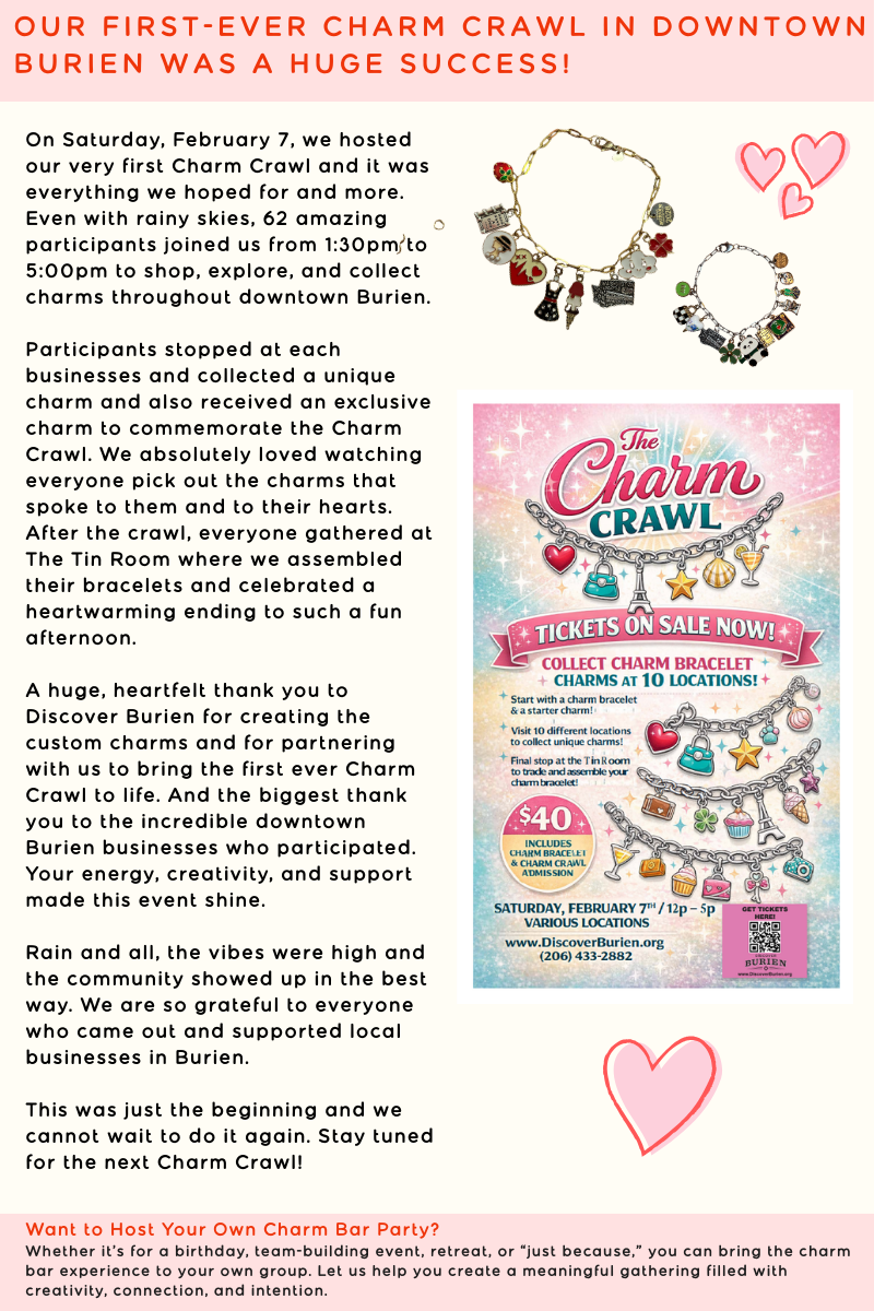 Burien's First Ever Charm Crawl!