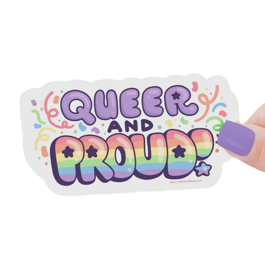 Queen and Proud vinyl sticker