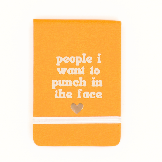 Leatherette Pocket Journal People I Want To Punch