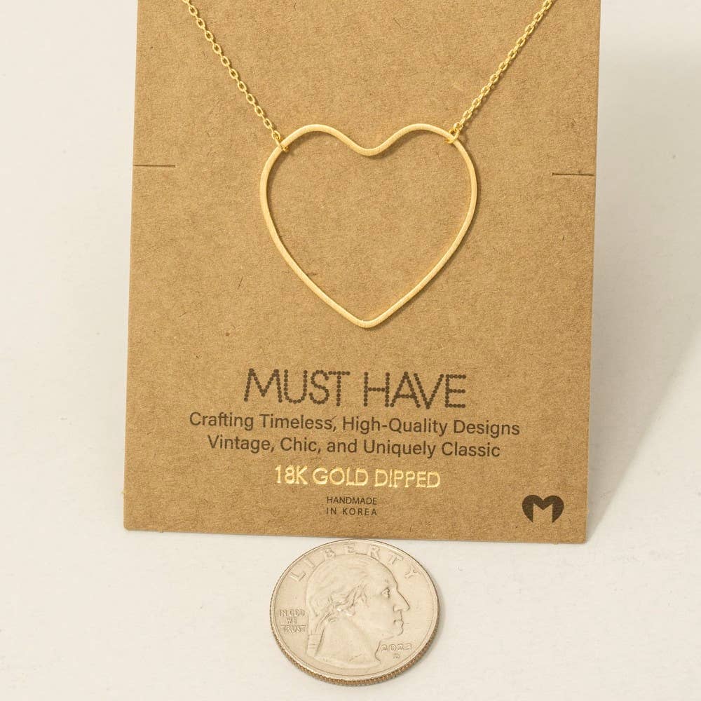 Heart Cutout Necklace