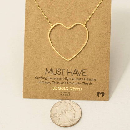 Heart Cutout Necklace