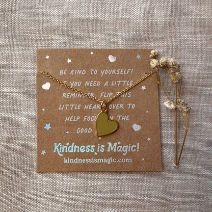 Tiny Heart Necklace with Affirmations