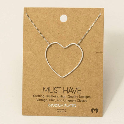 Heart Cutout Necklace