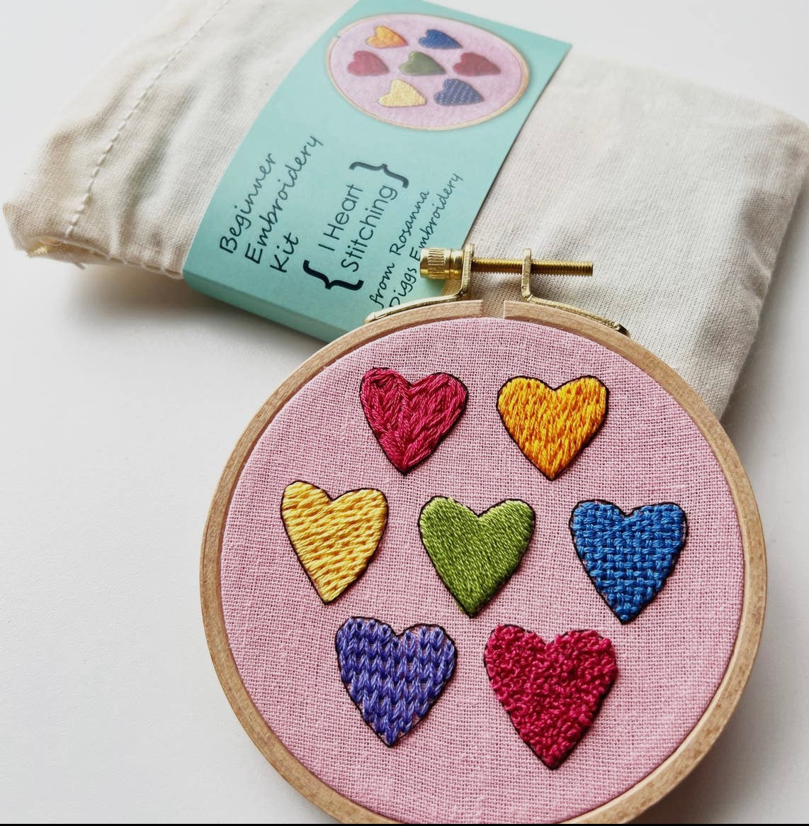 I Heart Stitching Hand Embroidery Kit For Beginners