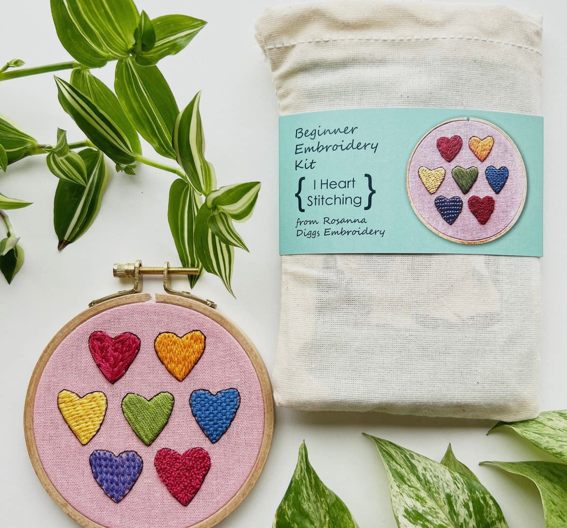 I Heart Stitching Hand Embroidery Kit For Beginners