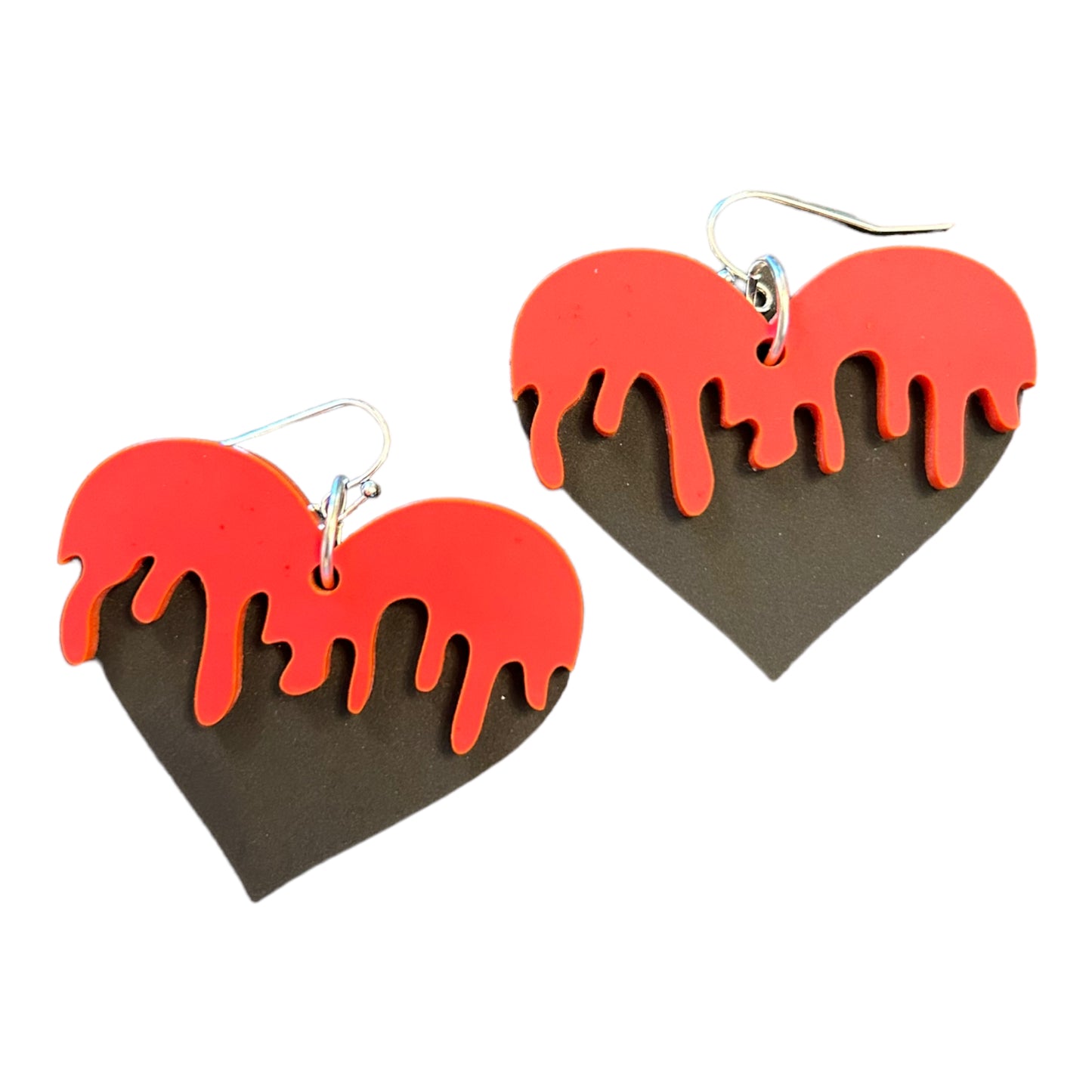 Dripping Heart Earring