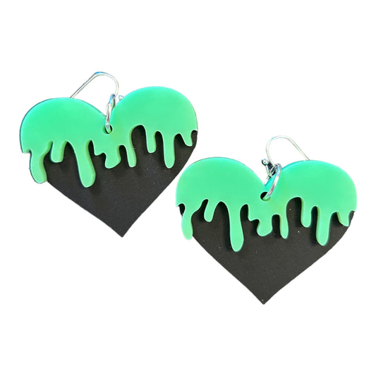 Dripping Heart Earring