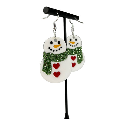 Snow Such Things Snowman Dangle Earringso