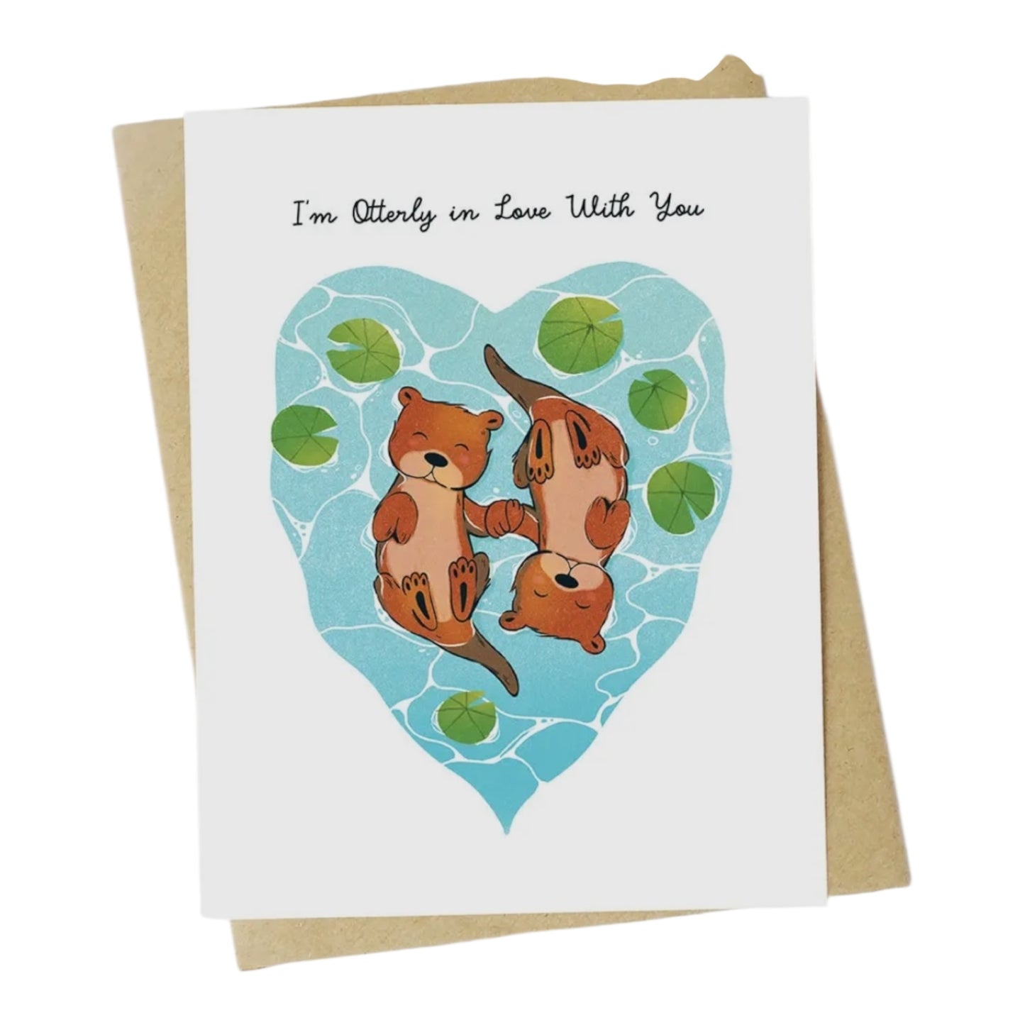 I Otterly in love with you greeting card