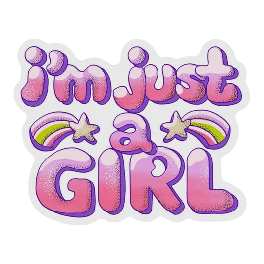I’m just a girl vinyl sticker