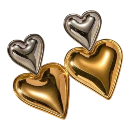 Gold and Silver Earrings