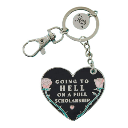 Going To Hell On A Full Scholarship Keychain