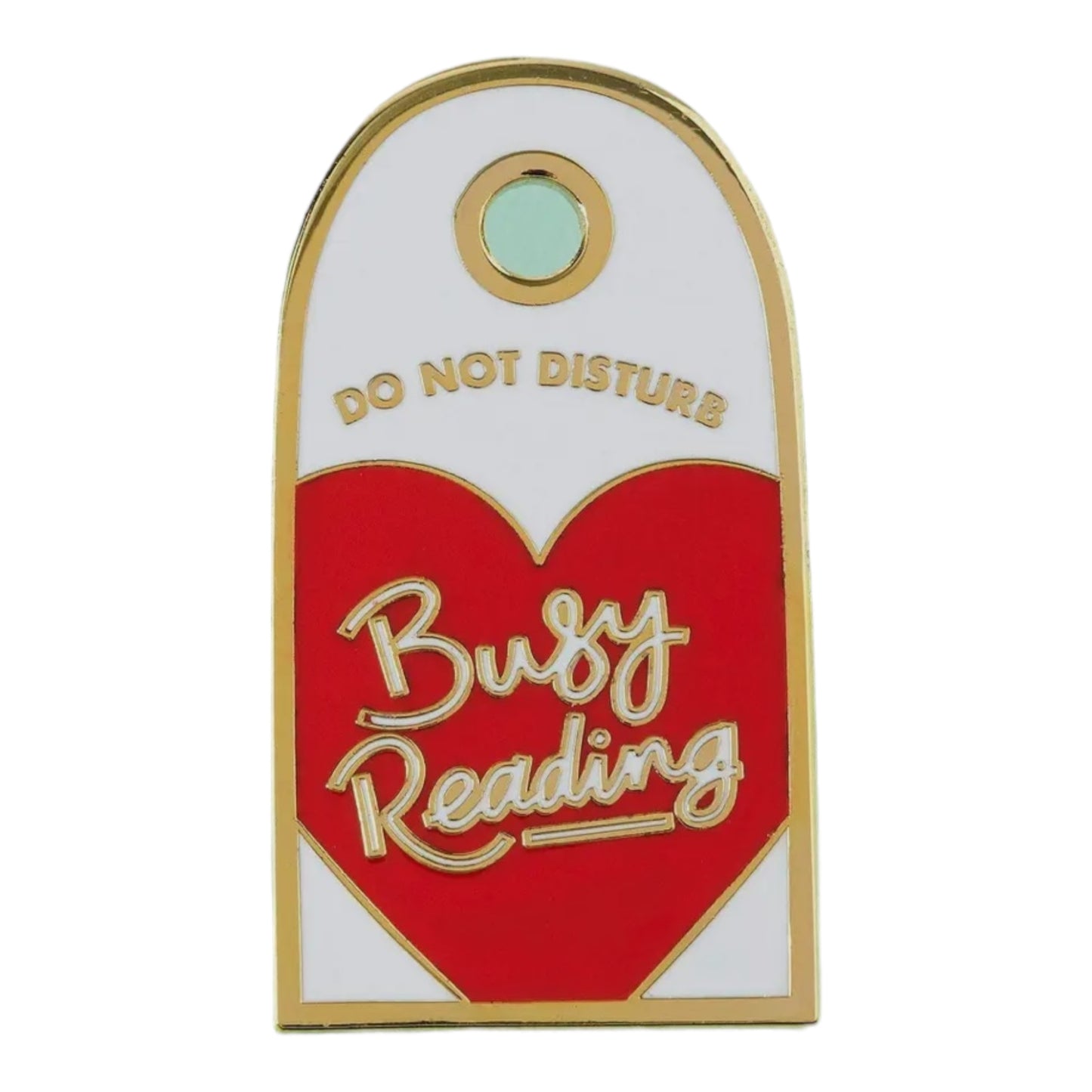 Do Not Disturb Busy Reading enamel pin