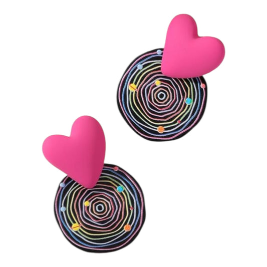 Hypnotizing Heart Earrings