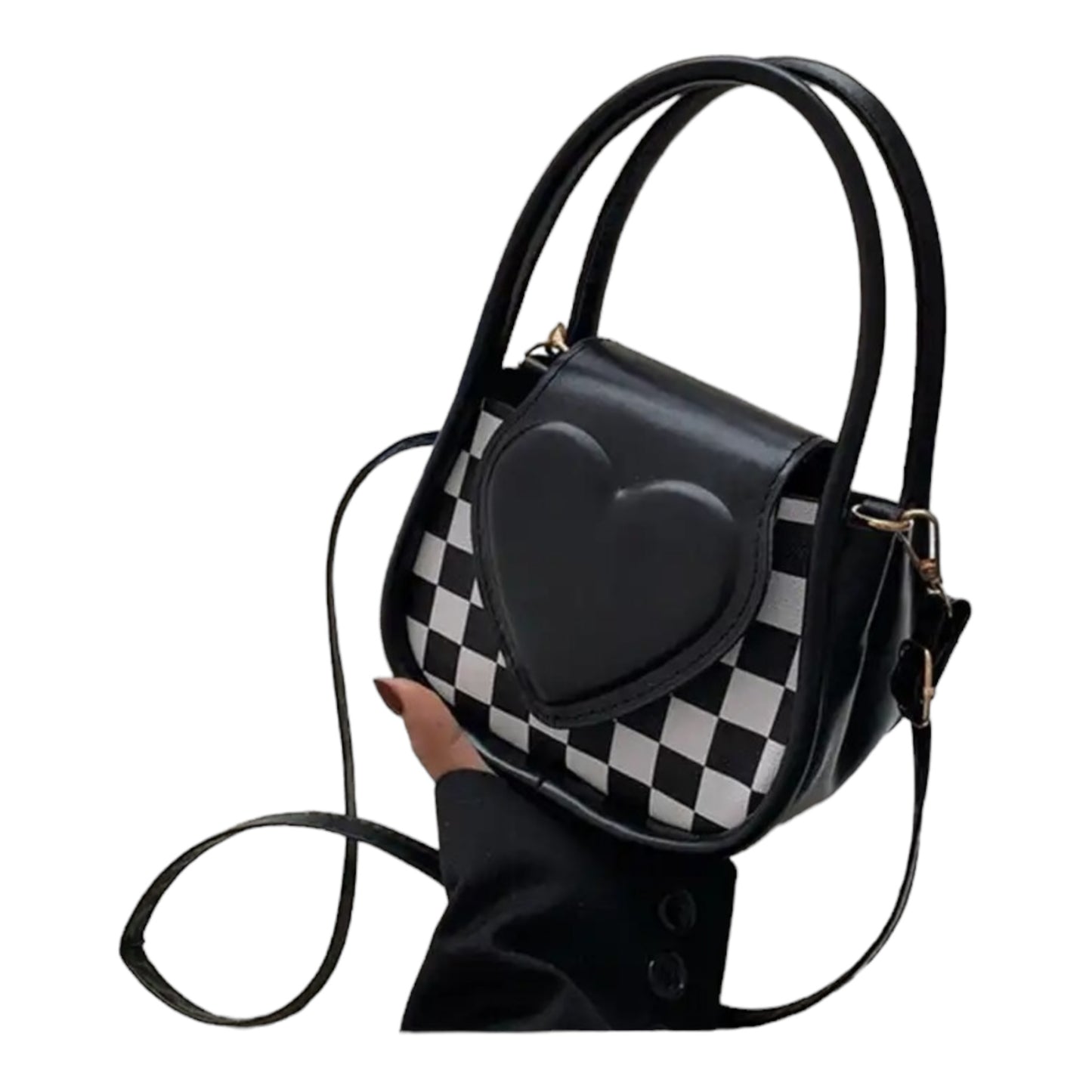 Small checker board purse