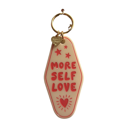 More Self Love Inspirational Motel Keychains