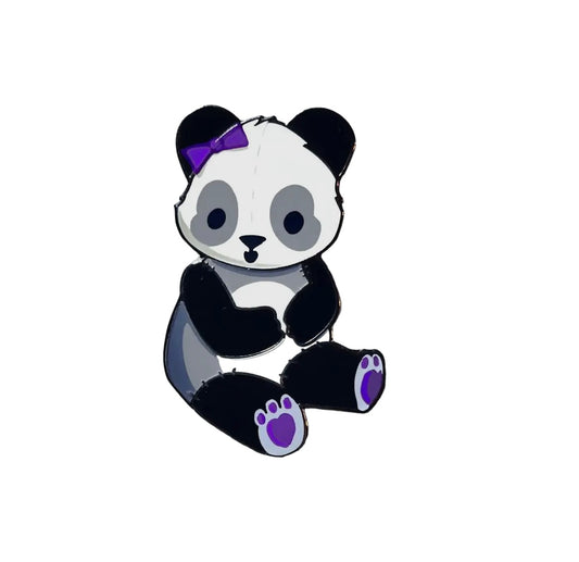 Asexual Panda Plush Enamel Pin