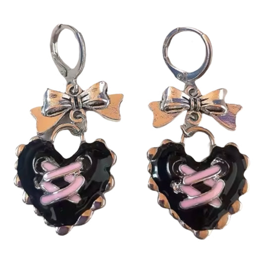 Corset Heart Hoops