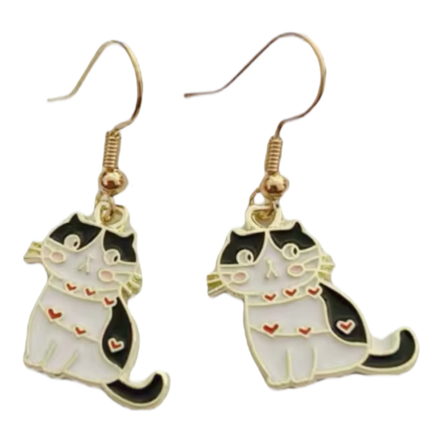 Cat wrapped in love Earrings