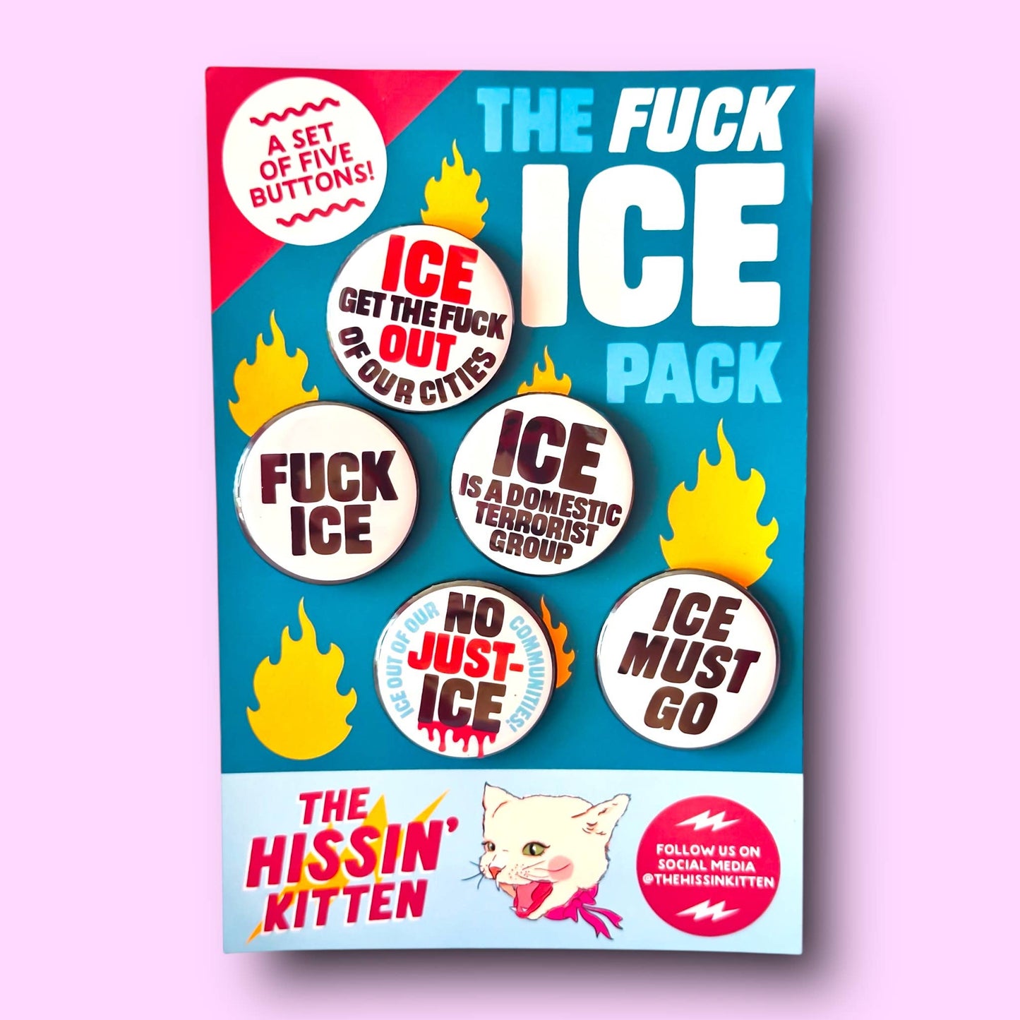The FUCK ICE Pack (Buttons or Magnets!)