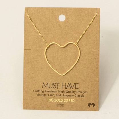 Heart Cutout Necklace