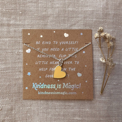Tiny Heart Necklace with Affirmations