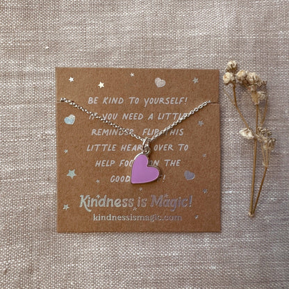 Tiny Heart Necklace with Affirmations