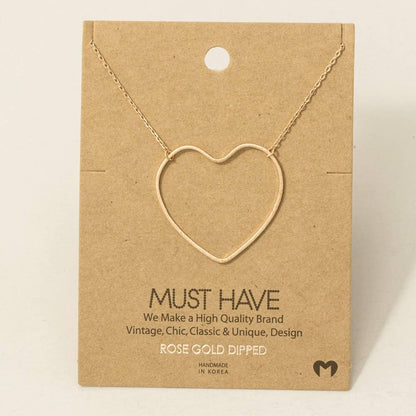 Heart Cutout Necklace